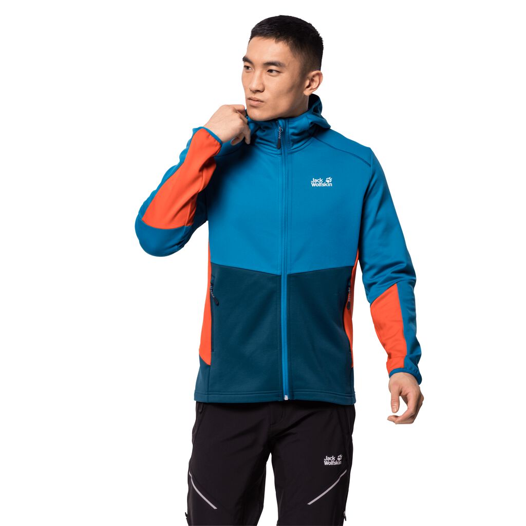 Jack Wolfskin MOUNT ISA Vestes Homme Bleu - CFQTSOJ-98